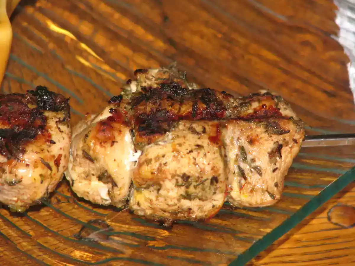 Brochettes de poulet mariné aux épices et au citron vert
