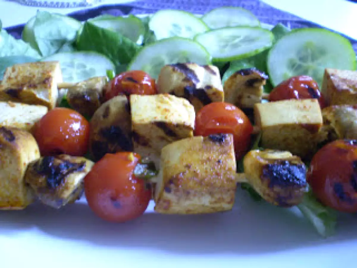 Brochettes de tofu au saté (ou autre épice de votre choix) - photo 5