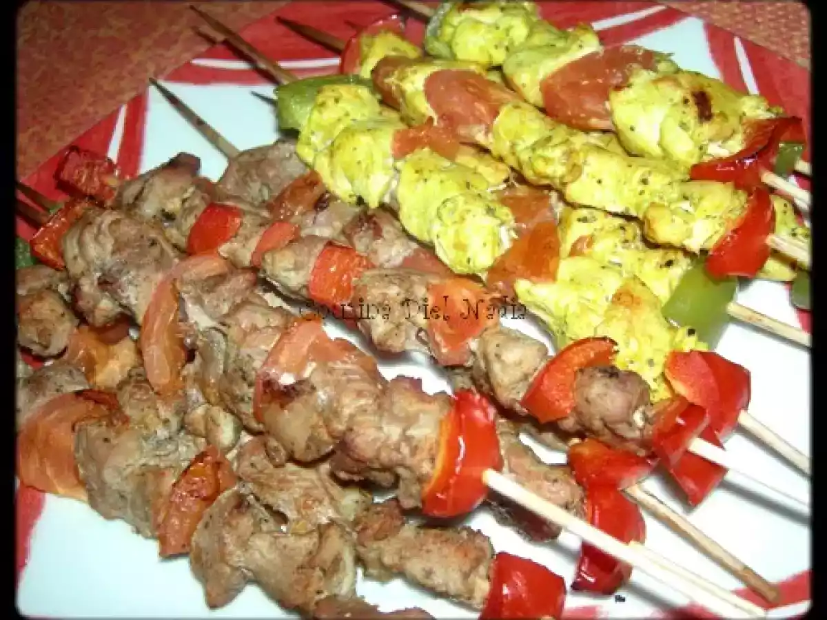 Brochettes de veau et de poulet aux 3 Poivres du Kerala - photo 2