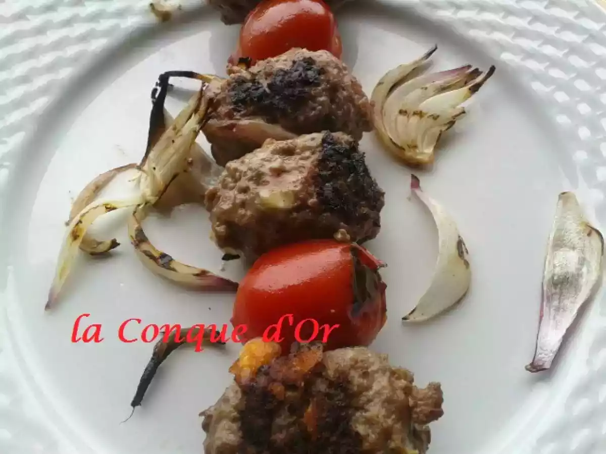 Brochettes de viande hachée à la sicilienne