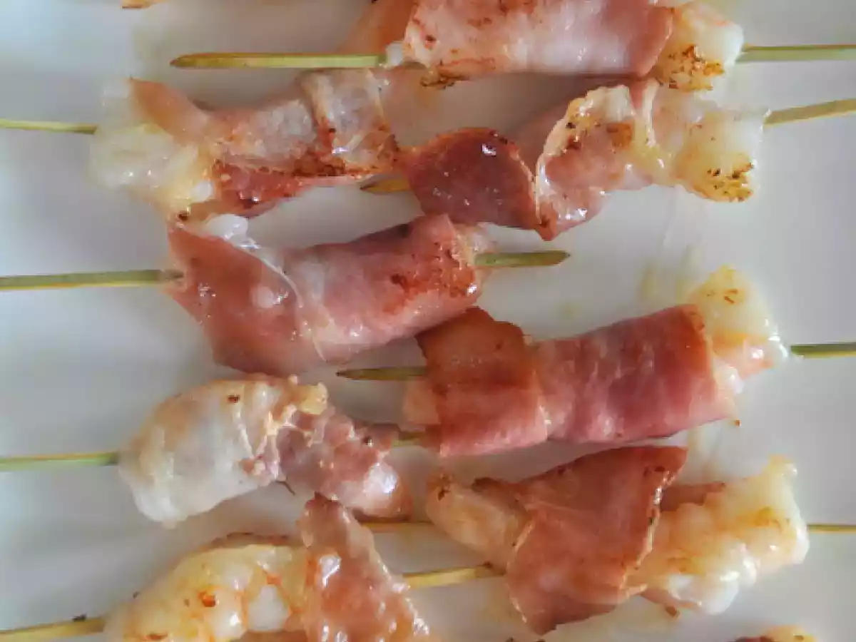 Brochettes gambas serrano – Tortillas Chorizo - photo 3