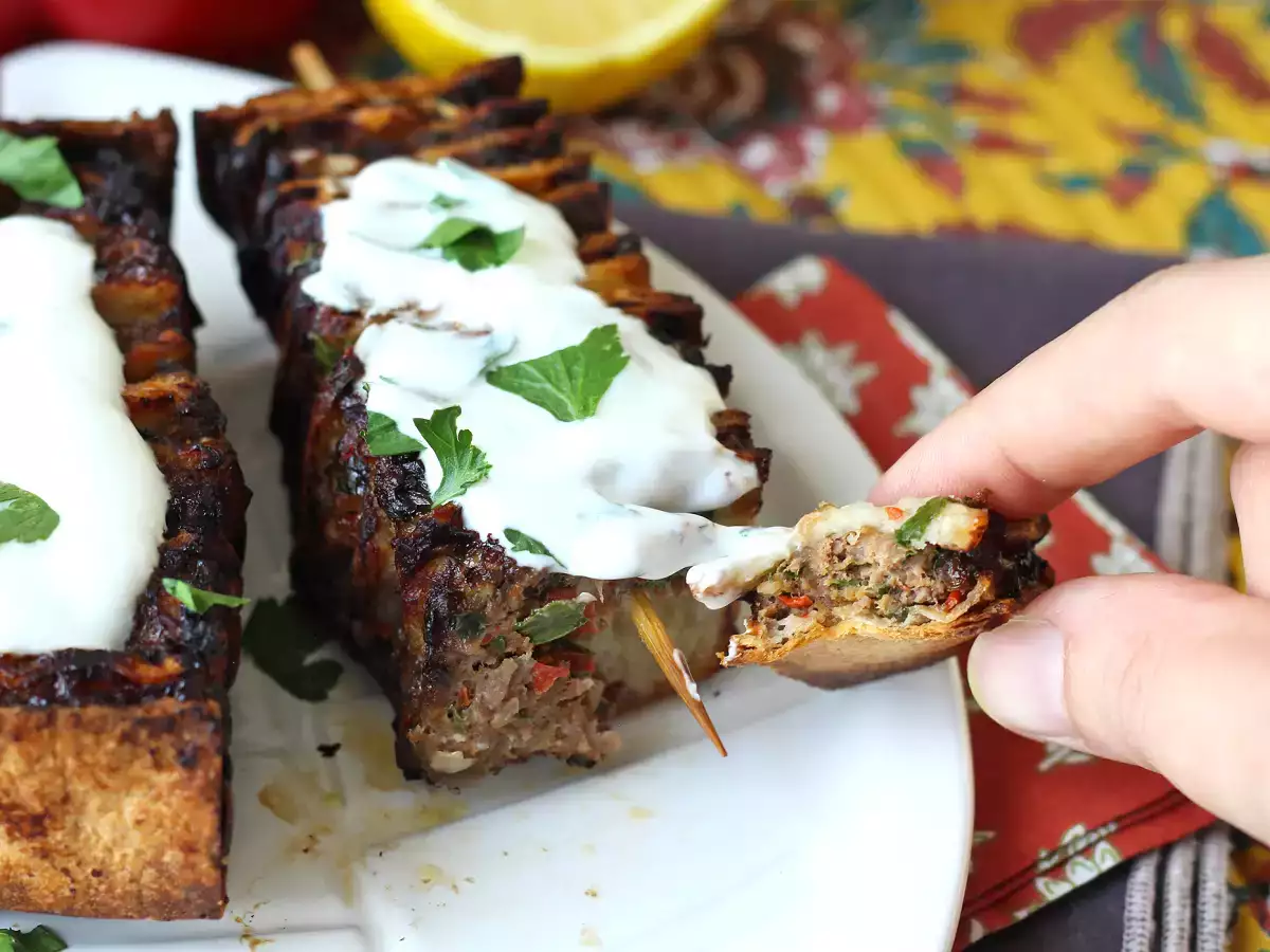 Brochettes lavash kebab avec des tortillas, cuisson facile au airfryer! - photo 3