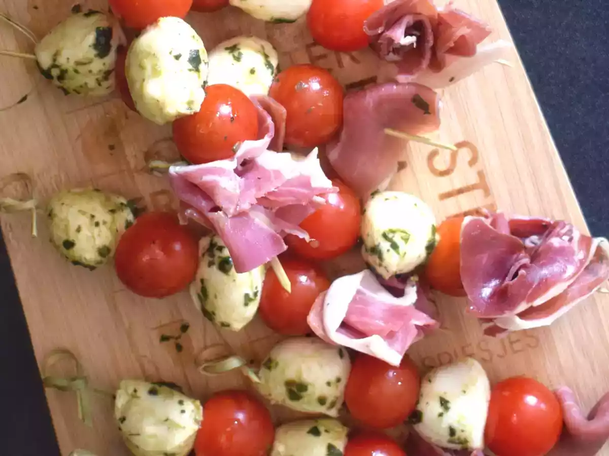 Brochettes pour l'apéro