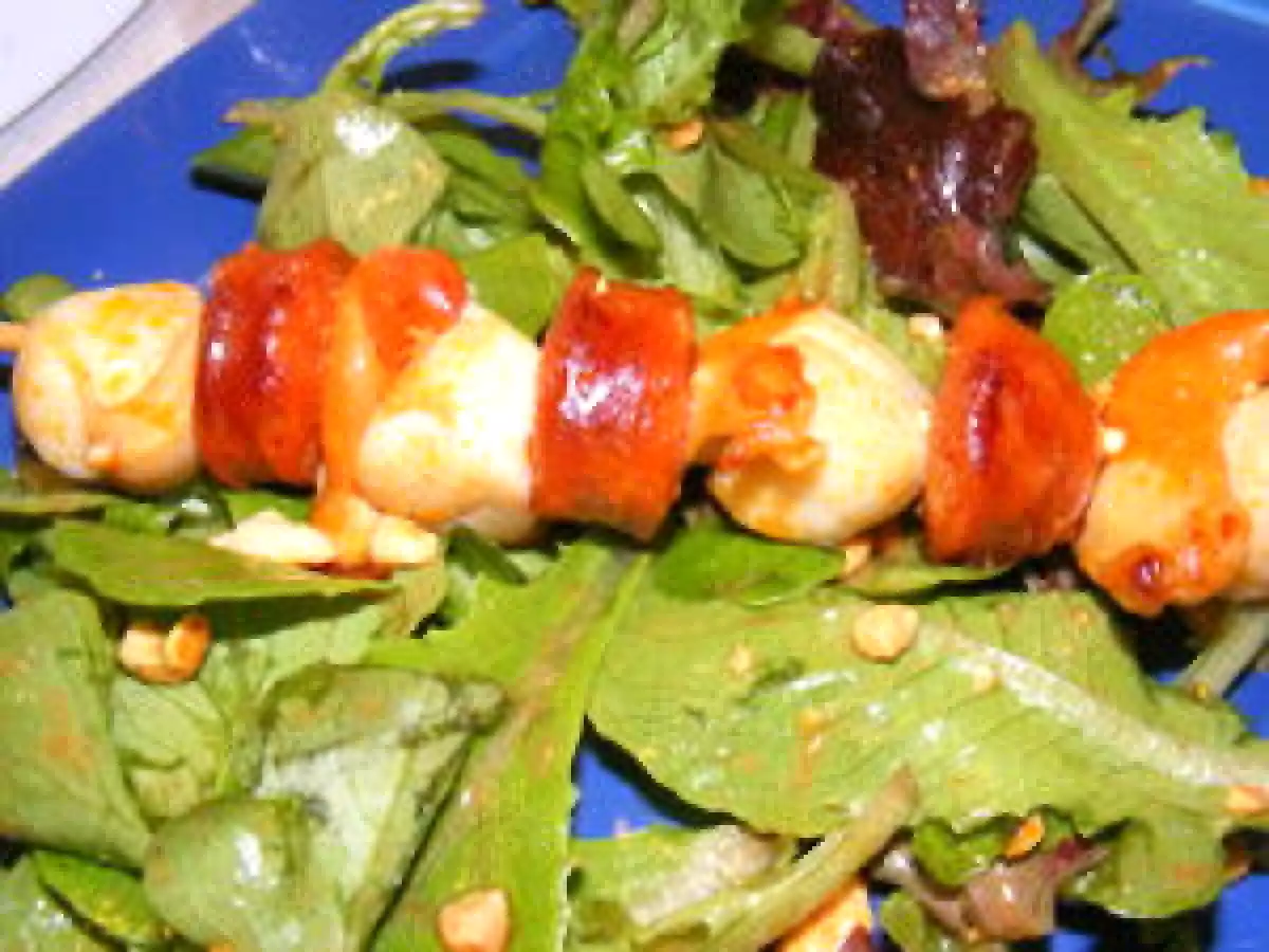 BROCHETTES SAINT-JACQUES ET CHORIZO