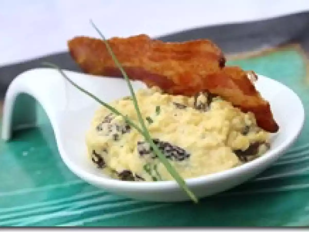 Brouillade aux Morilles et Croustillant de Pancetta - photo 3