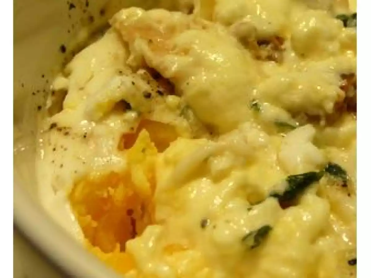 Brouillade d'oeufs au Saint Marcellin