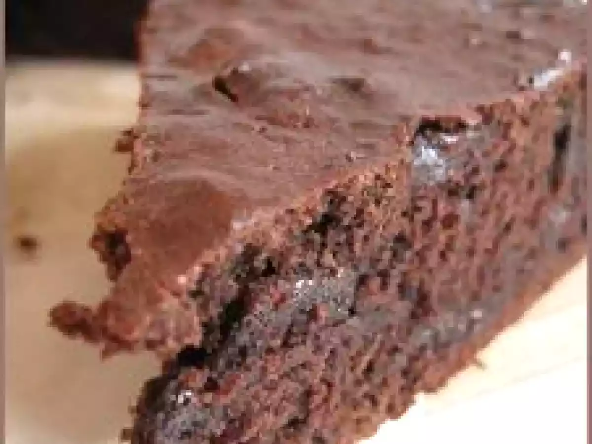 Brownie à base de banane, sans oeufs.