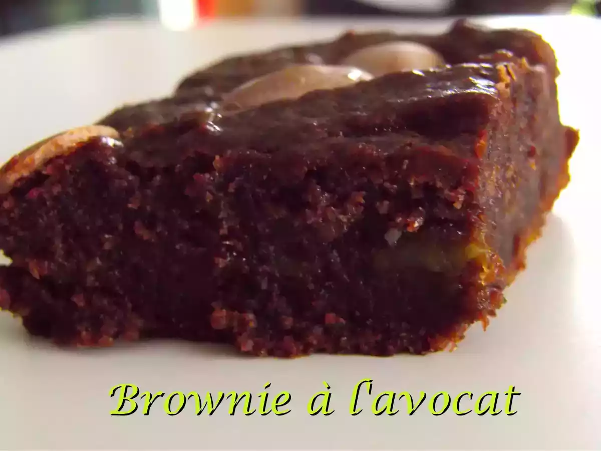 Brownie à l'avocat