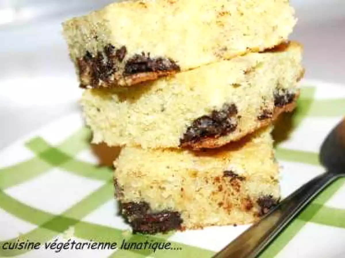 Brownie au chocolat blanc et coco