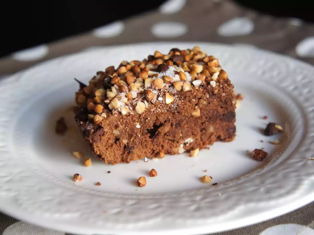 Brownie au Kasha et aux amandes