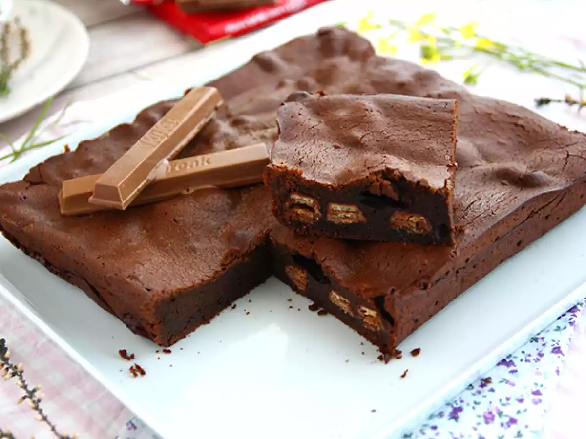Brownie au Kit Kat ®