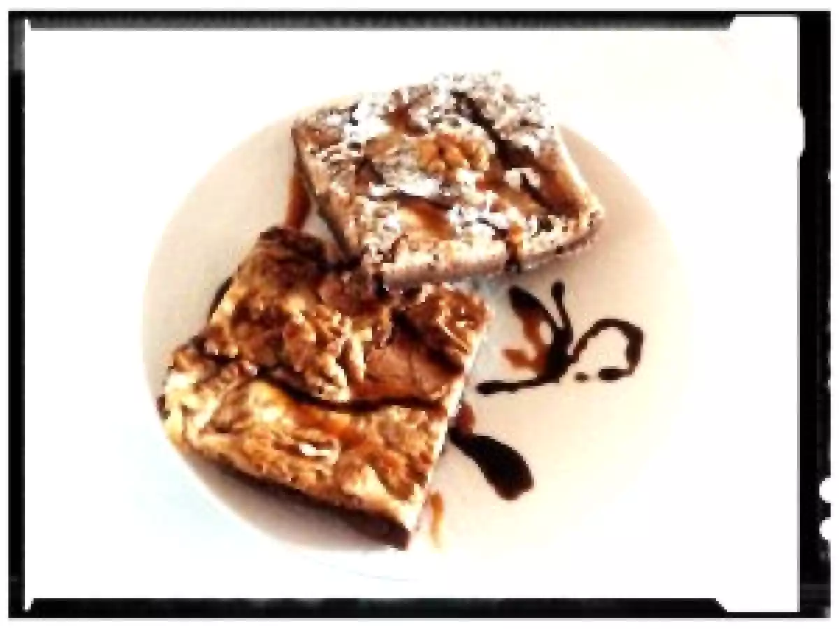 Brownie aux noix façon cheescake au fromage blanc