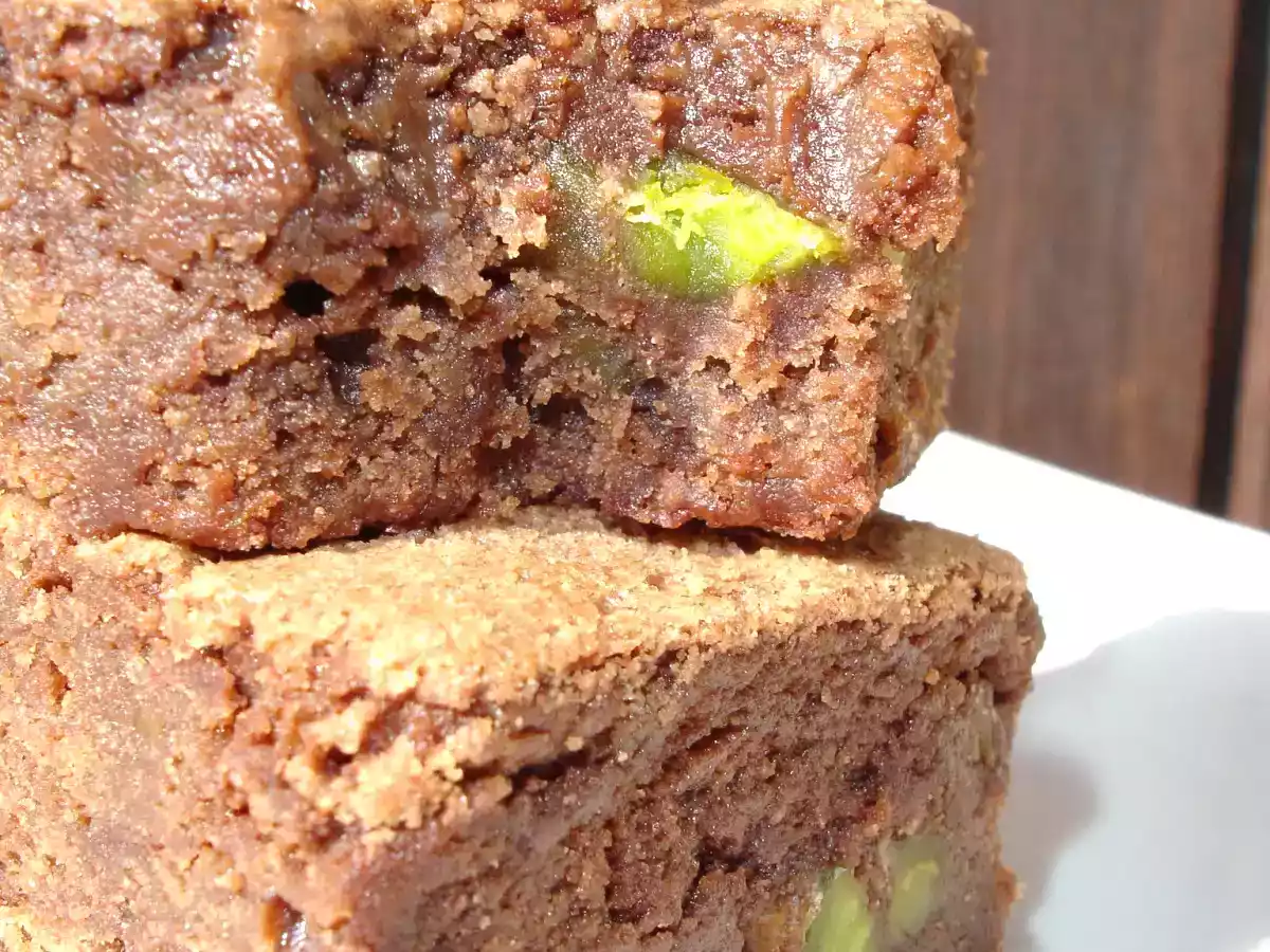 BROWNIE AUX PISTACHES DE PIERRE HERME - photo 2