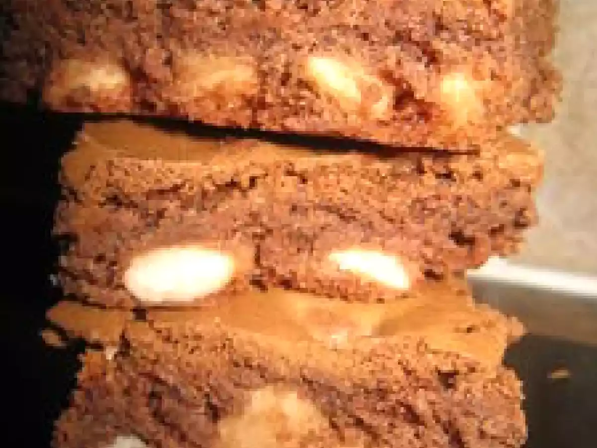 Brownie chocolat au lait et amande