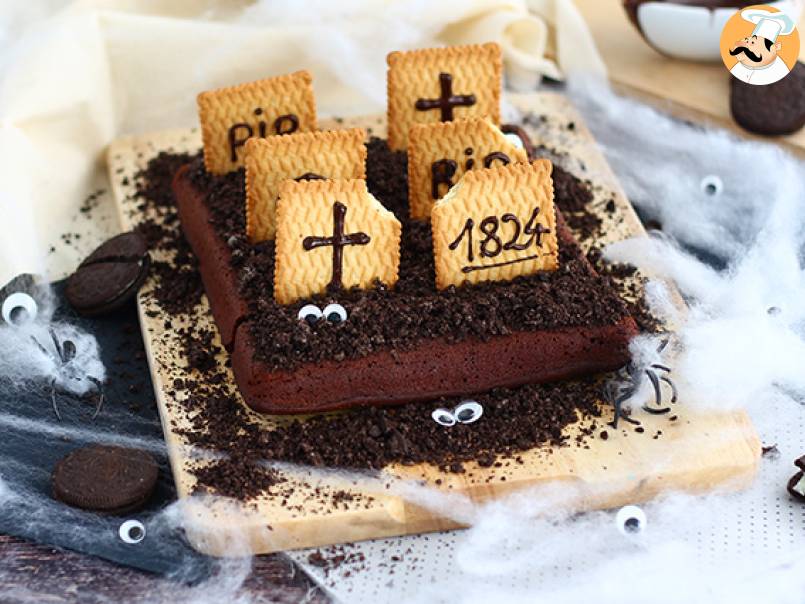 Brownie cimetière pour Halloween