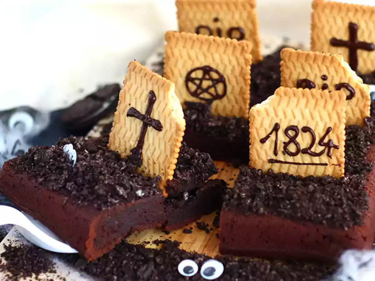 Brownie cimetière pour Halloween - photo 4
