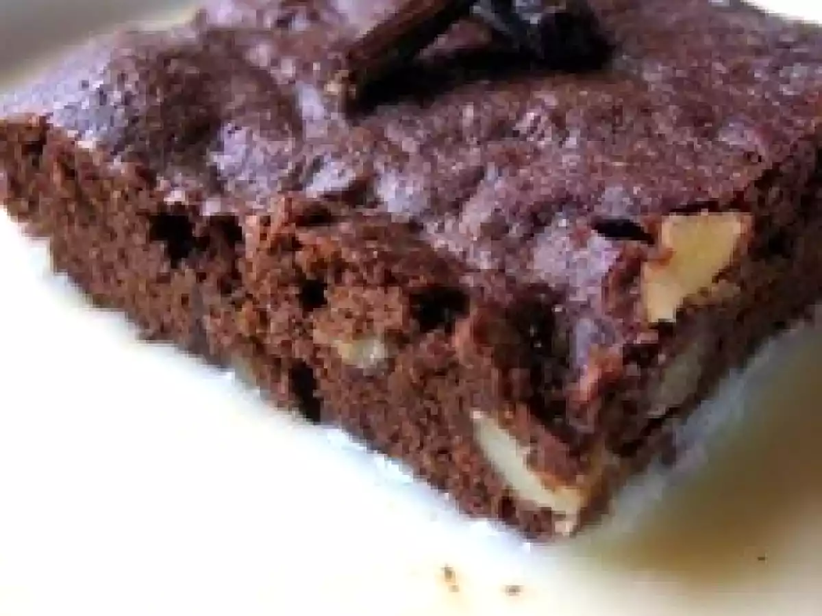 Brownie extra moelleux et sa crème anglaise