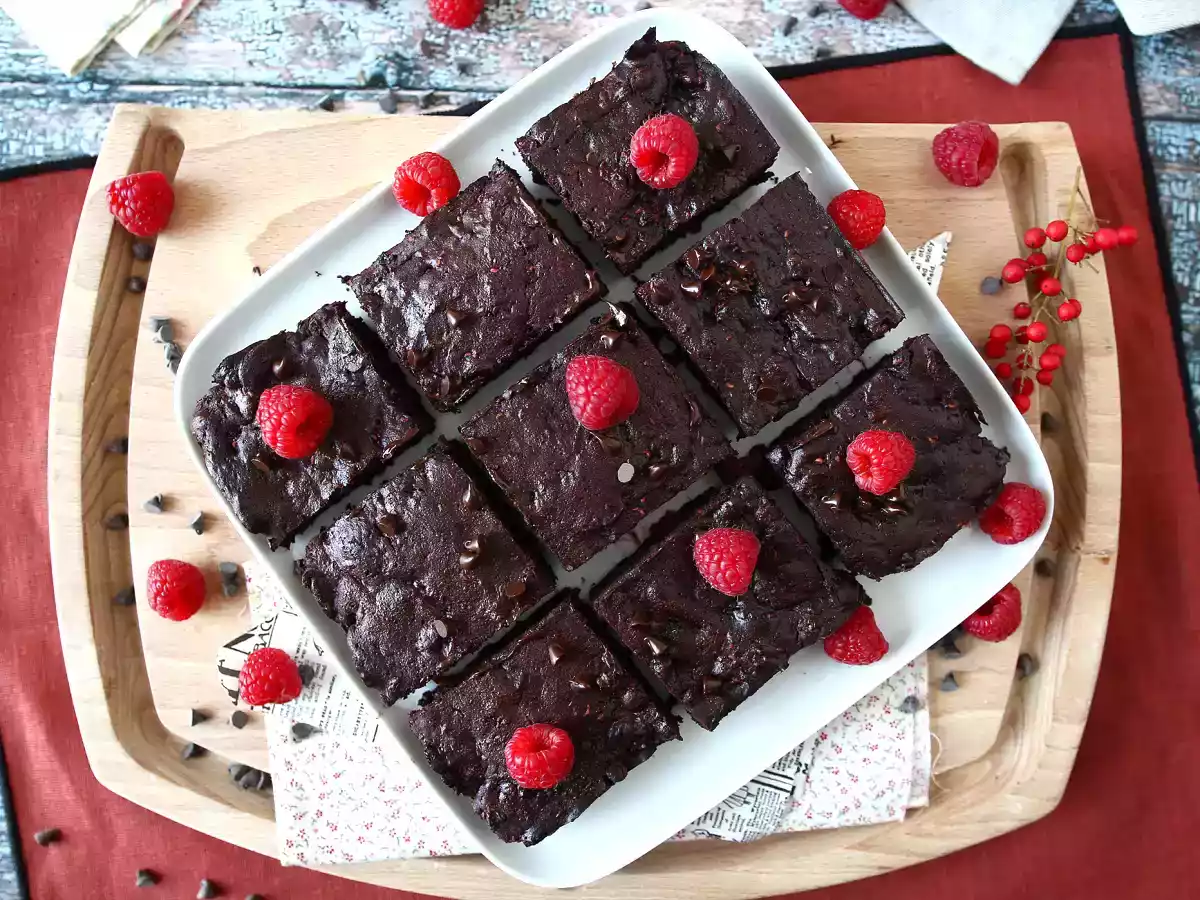 Brownie framboise chocolat, la gourmandise à l'état pur ! - photo 2