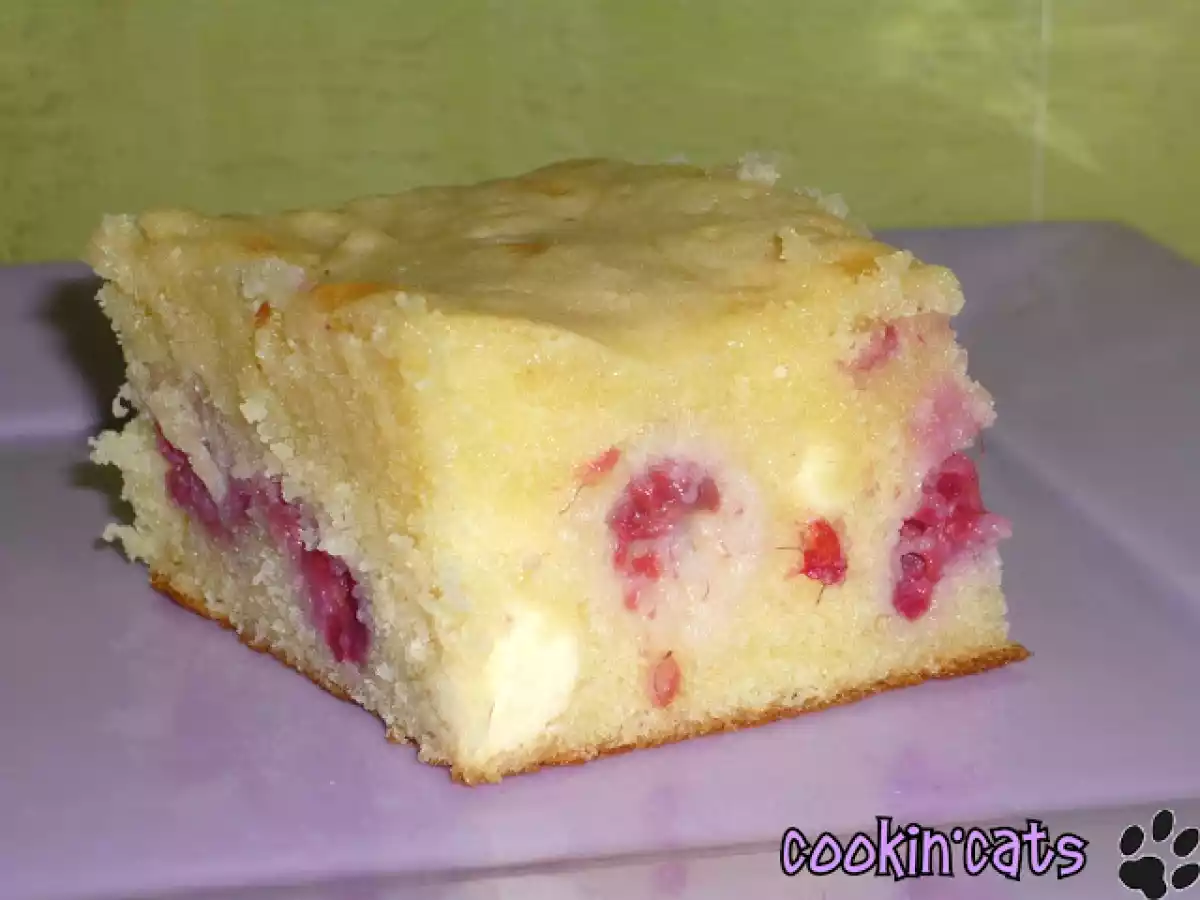 BROWNIE FRAMBOISES CHOCOLAT BLANC