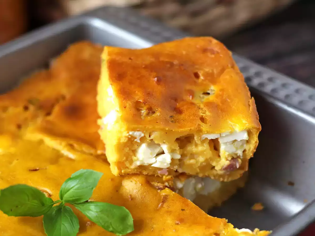 Brownie salé jambon-feta au potiron : la recette parfaite pour recycler une soupe! - photo 3