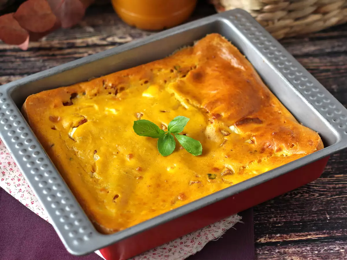 Brownie salé jambon-feta au potiron : la recette parfaite pour recycler une soupe! - photo 2