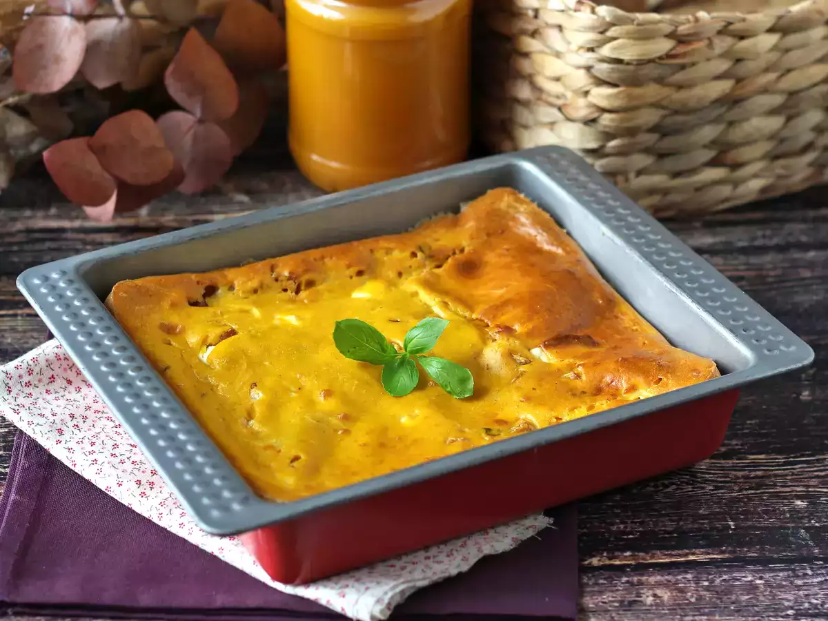 Brownie salé jambon-feta au potiron : la recette parfaite pour recycler une soupe! - photo 4