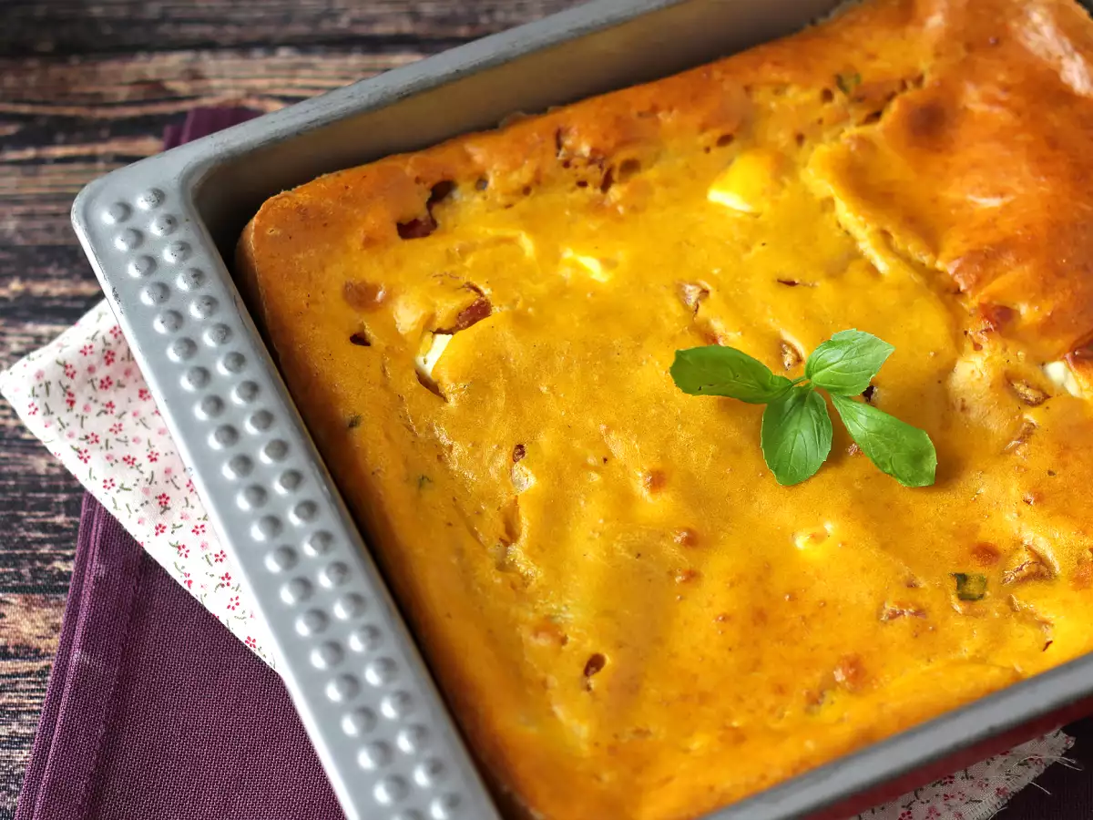 Brownie salé jambon-feta au potiron : la recette parfaite pour recycler une soupe! - photo 6