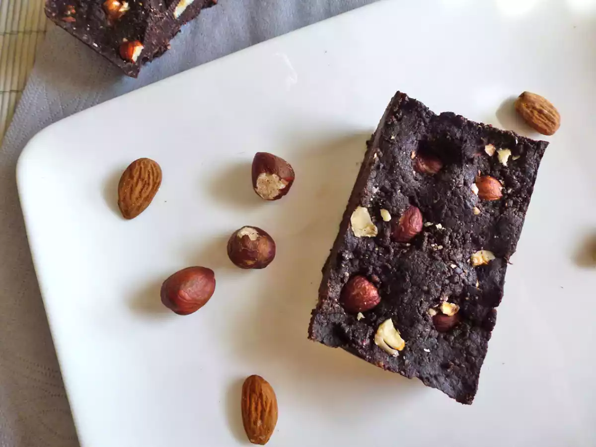 Brownie végétalien sans cuisson