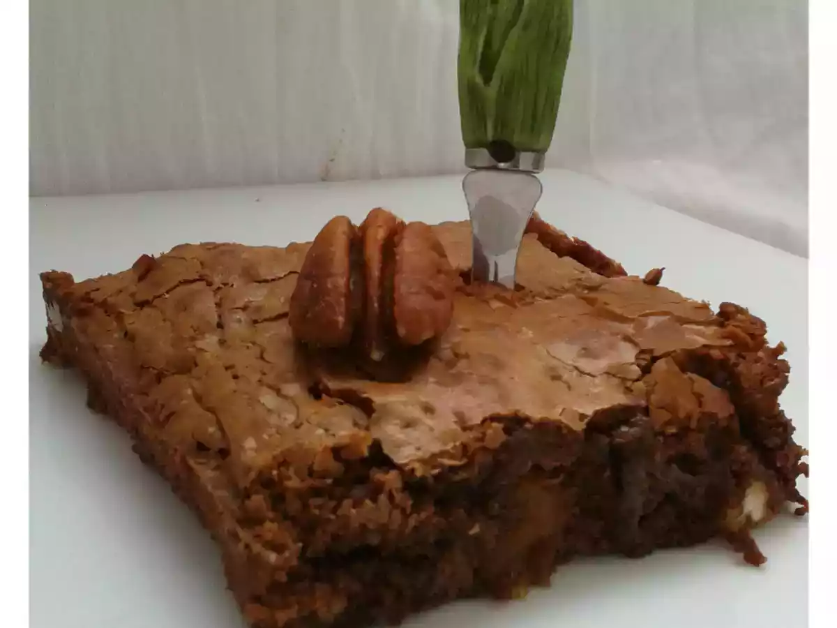 Brownies Choco-Caramel Abricot-Noix de Pécan