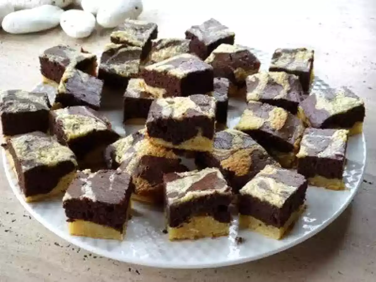 Brownies Chocolat Blanc & Noir