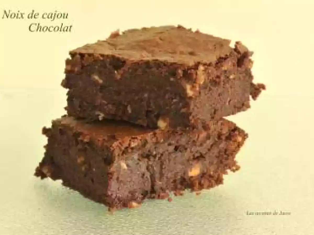 Brownies chocolat et noix de cajou