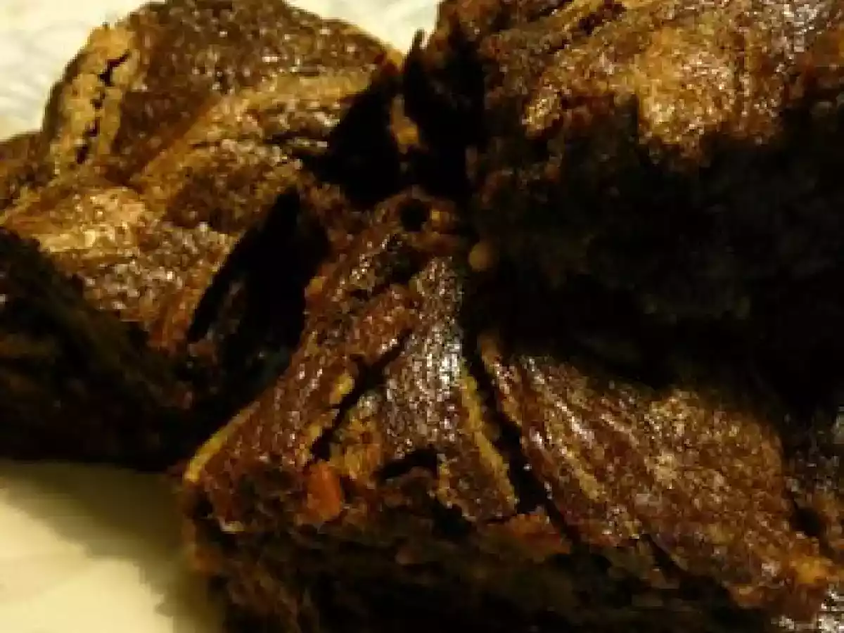 Brownies marbrés, chocolat et beurre de cacahuètes