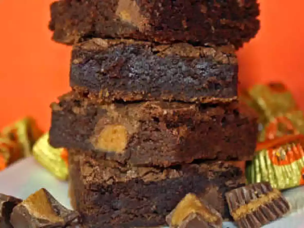 Brownies super moelleux au Peanut Butter Cups