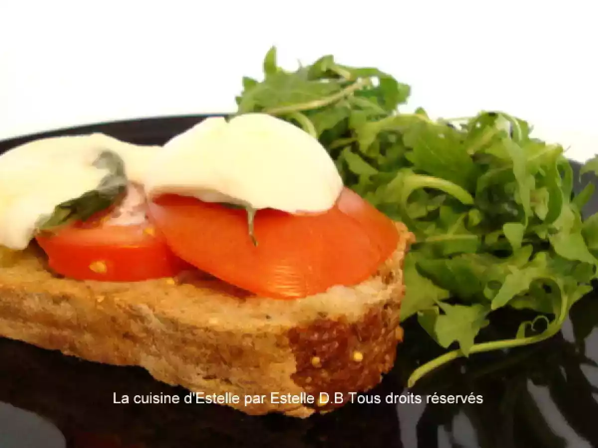 Bruschettas à la mozzarella di bufala