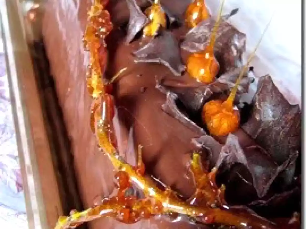 Bûche 2 chocolats et caramel au beurre salé... - photo 2