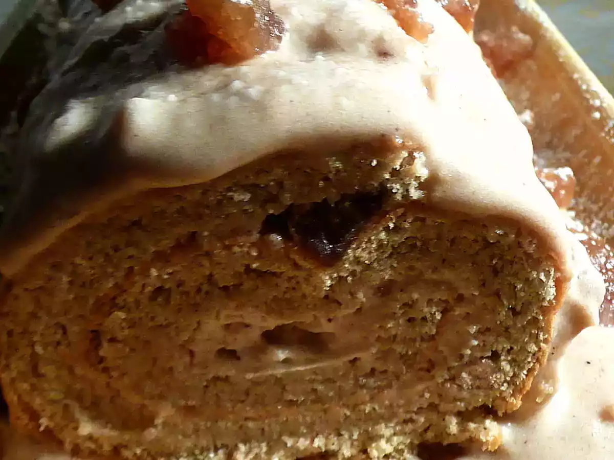 Bûche à la mousse de châtaignes et marrons confits