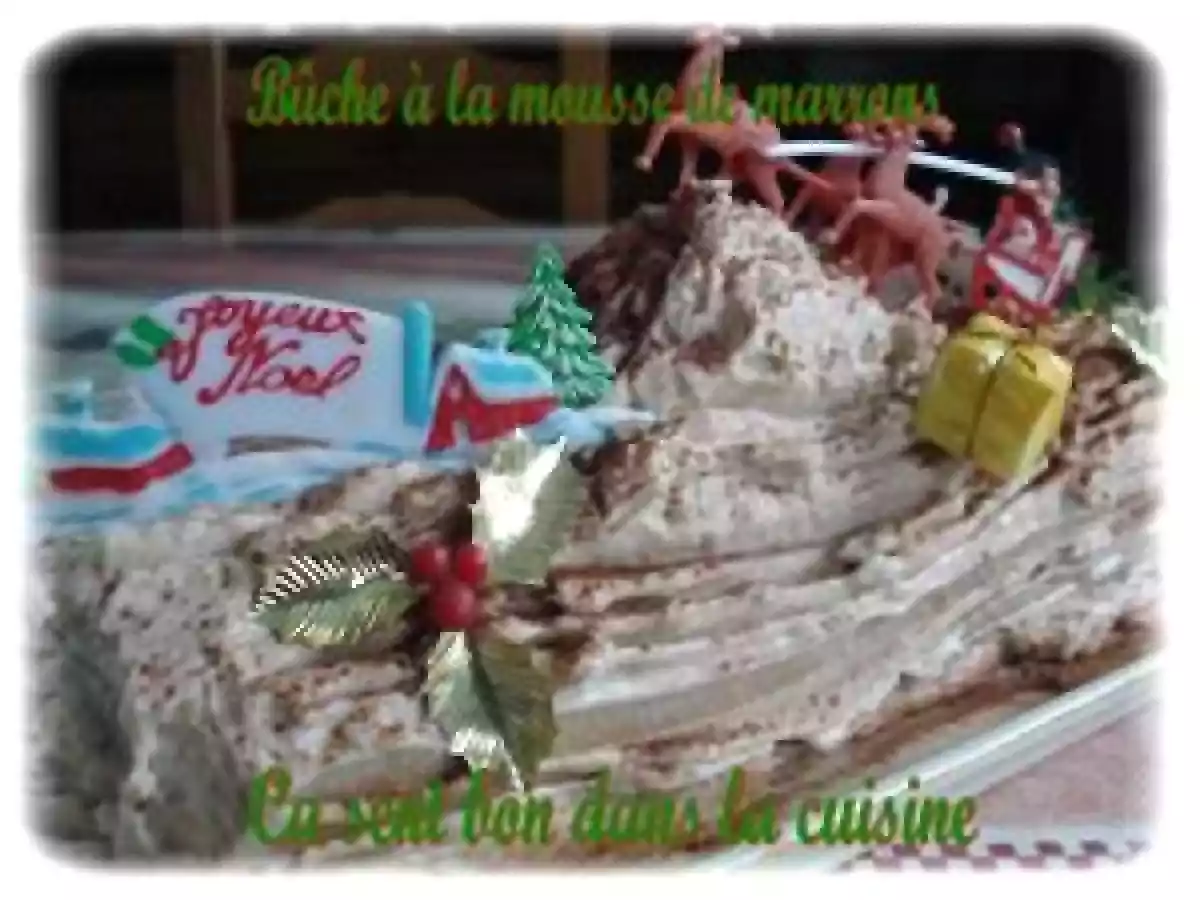 Bûche à la mousse de marrons
