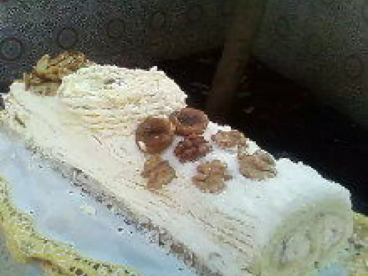 Bûche à la noix de coco et aux fruits secs caramélisés - photo 4