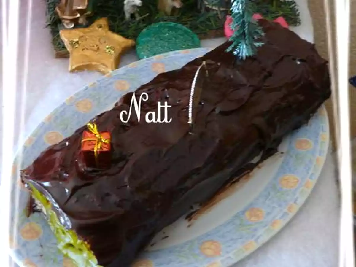 Bûche à la pistache et chocolat