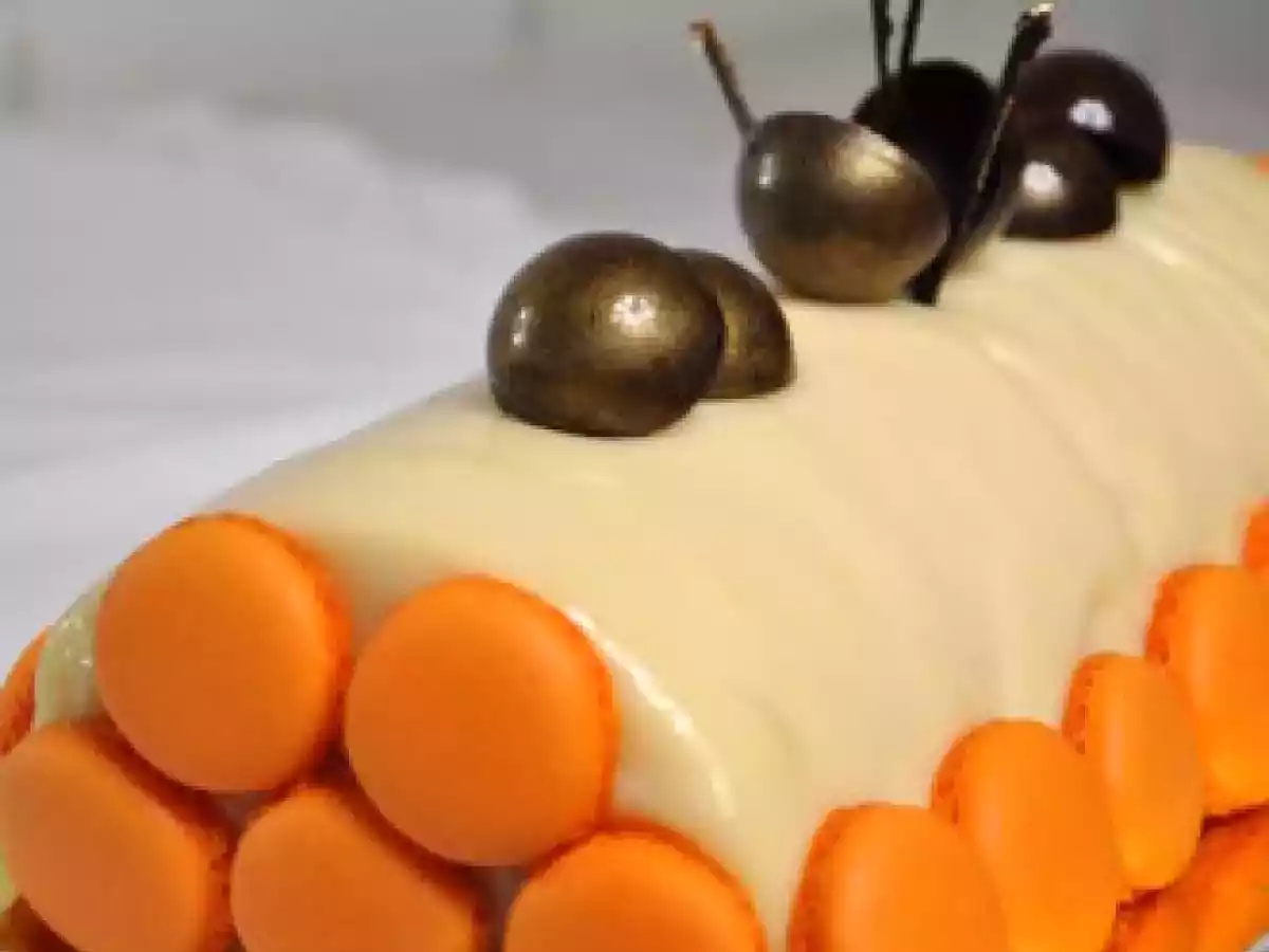 Bûche abricot-nougat