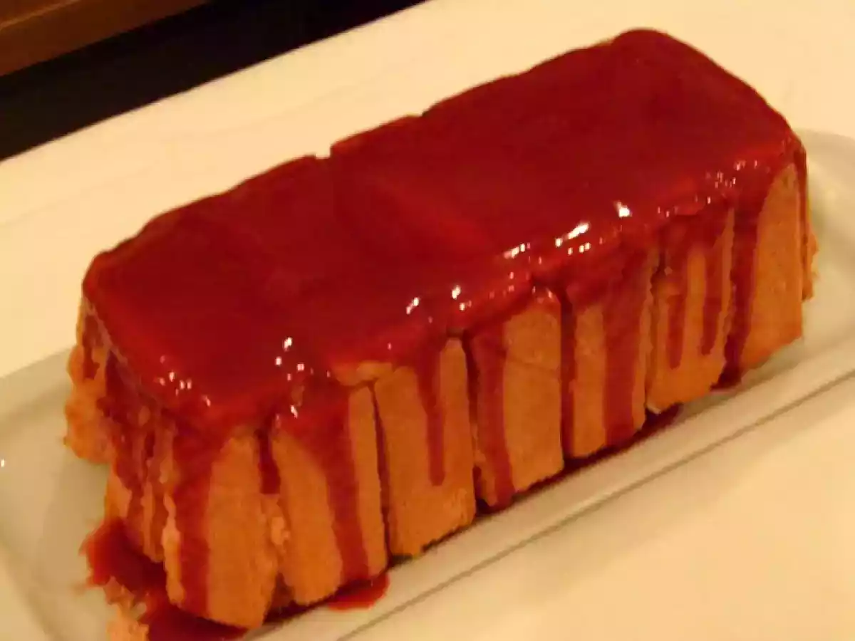 Bûche au pain d'épice à l'orange