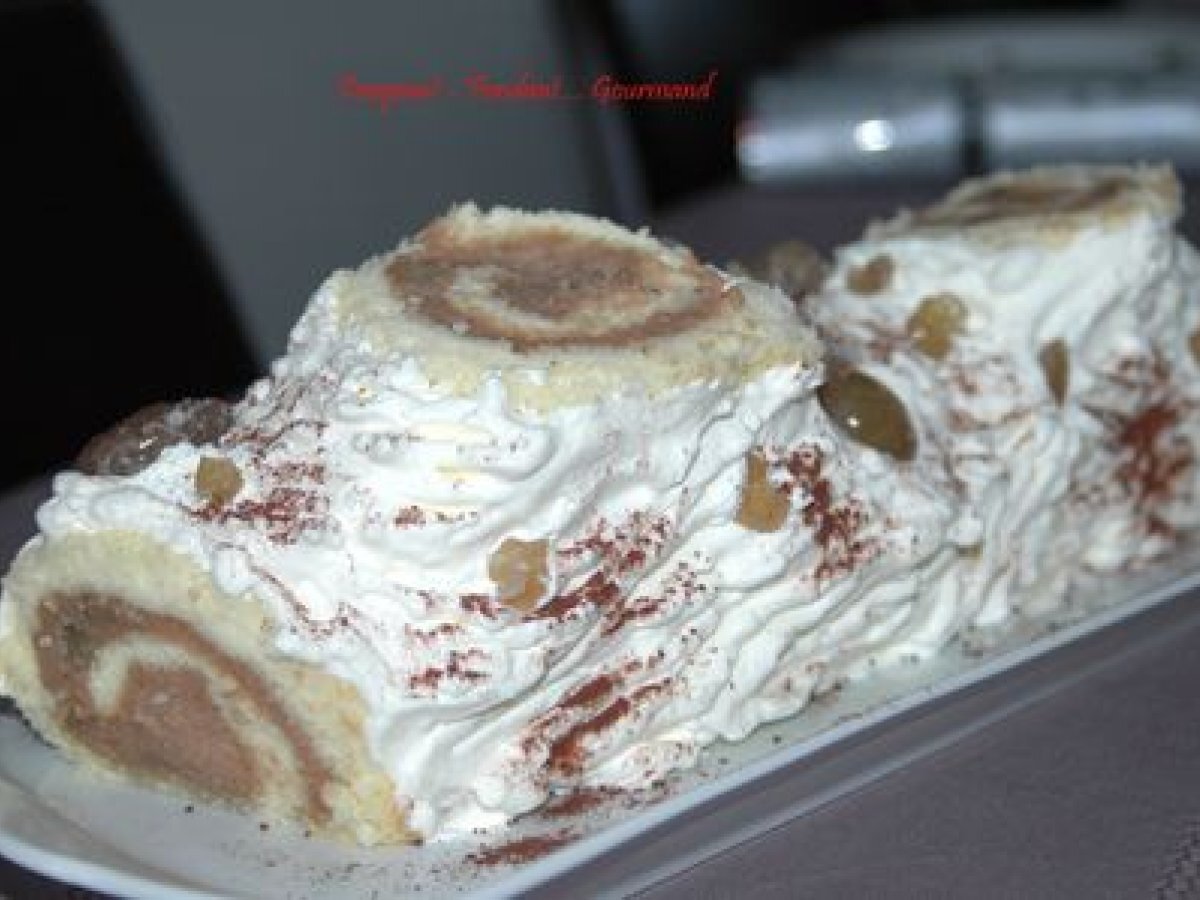 Recette de bûche aux marrons savoureuse et facile
