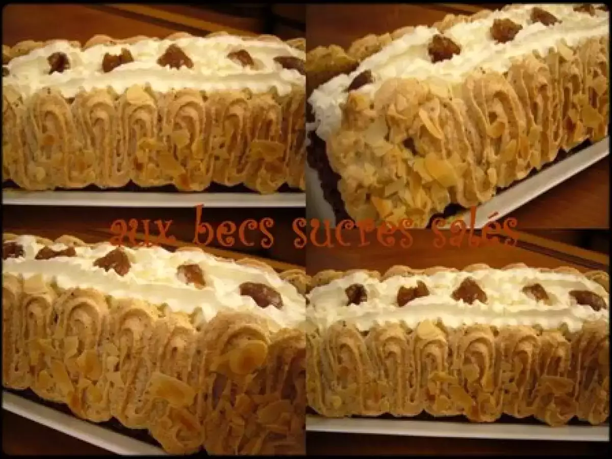 Bûche aux marrons et crème brûlée à la pistache - photo 2