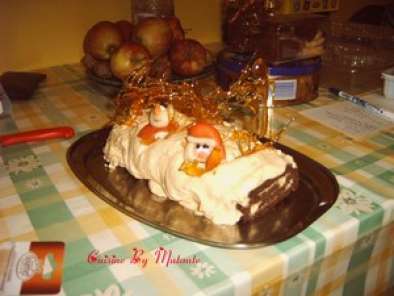 Bûche caramel à la fleur de sel (ma merveilleuse bûche de Noël!), photo 3