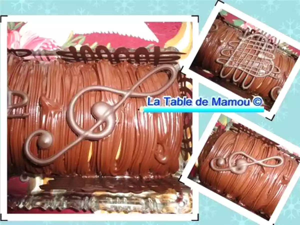 Bûche chocolat et lemon curd