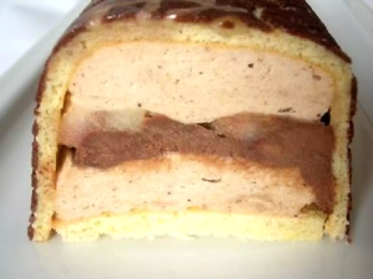 Bûche chocolat, marrons, pommes/caramel - photo 2