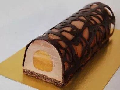 Buche Chocolat Noir Brownie Fruits De La Passion Recette Ptitchef