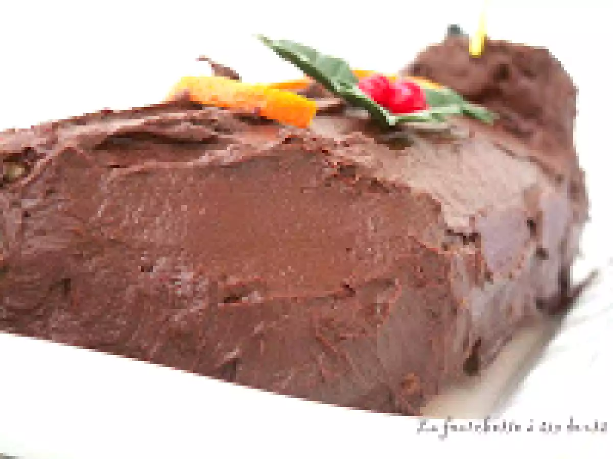 Bûche chocolat orange parfumée au Grand Marnier