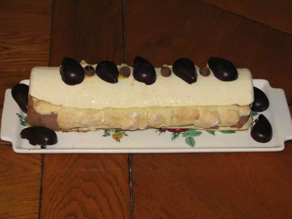 Bûche chocolat vanille