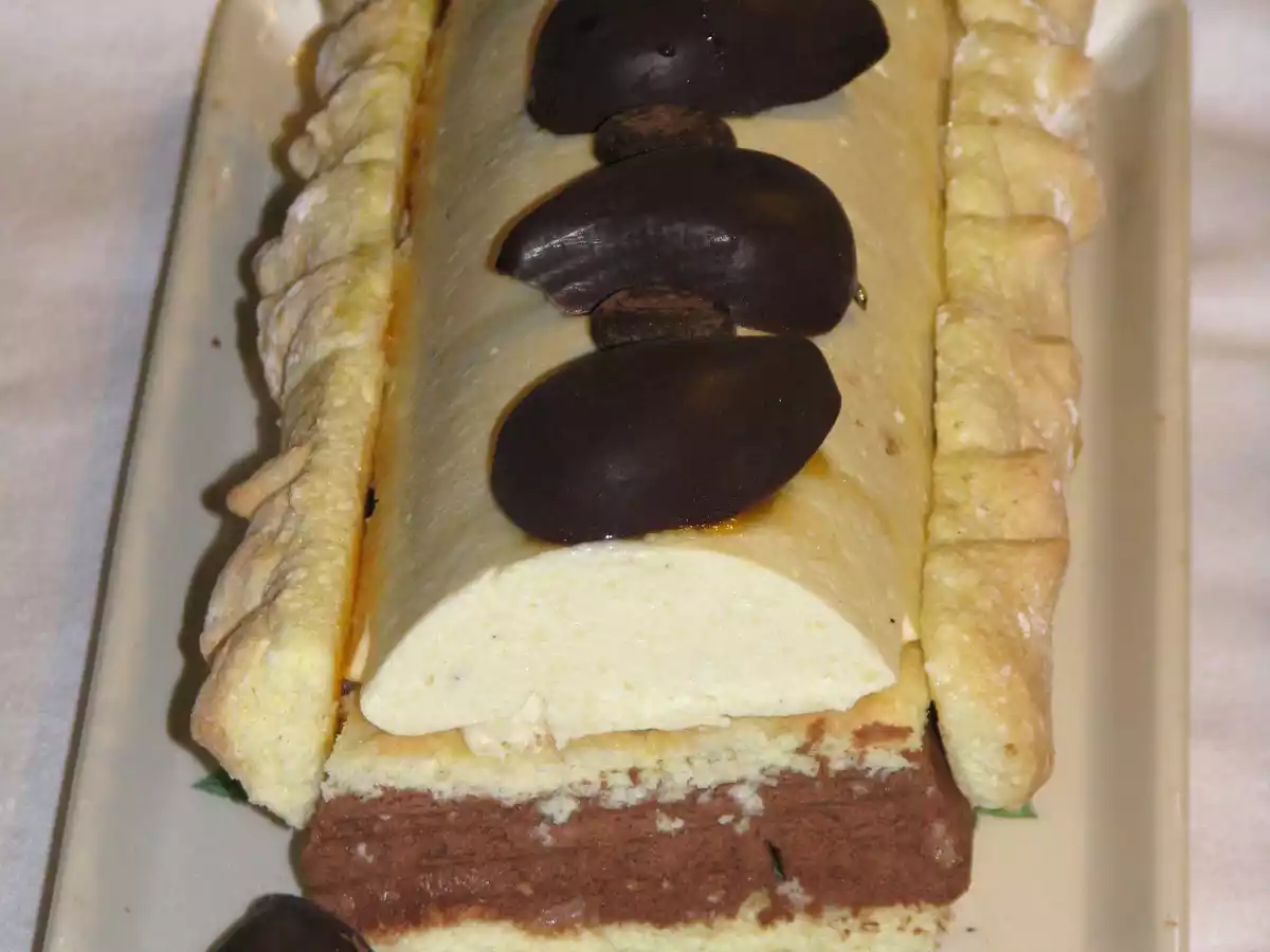 Bûche chocolat vanille - photo 2